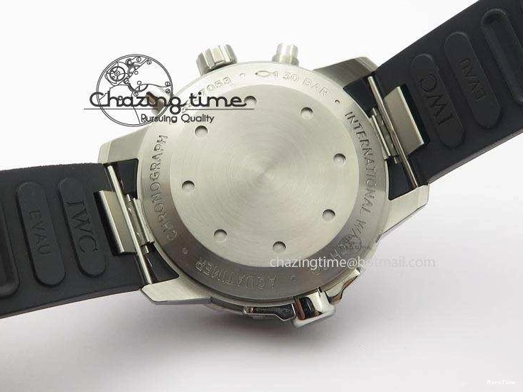 MIROTIME 0731 SportInspired Aquatimer Chrono IW376803 V6F 1:1 Best Edition White Dial On Rubber Strap A 7281